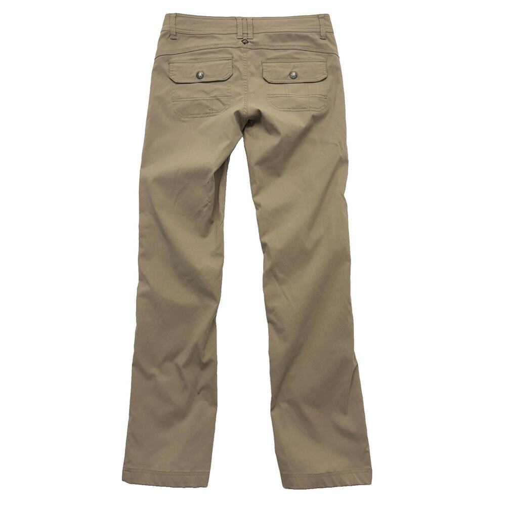 Prana Halle Pants Low Rise Bootcut Nylon Tan Convertible Hiking Pants 4 TALL - Picture 3 of 13